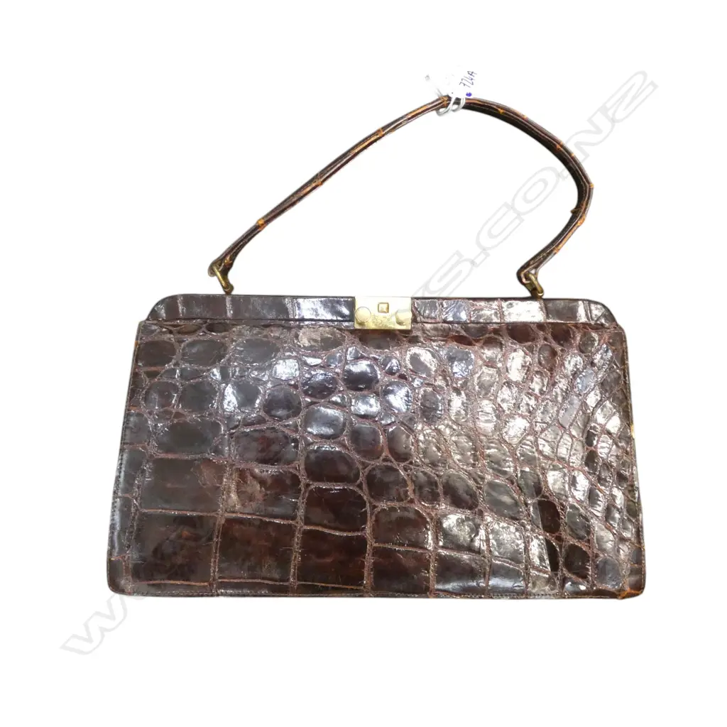 CROCODILE HANDBAG W.320mm Image 1++