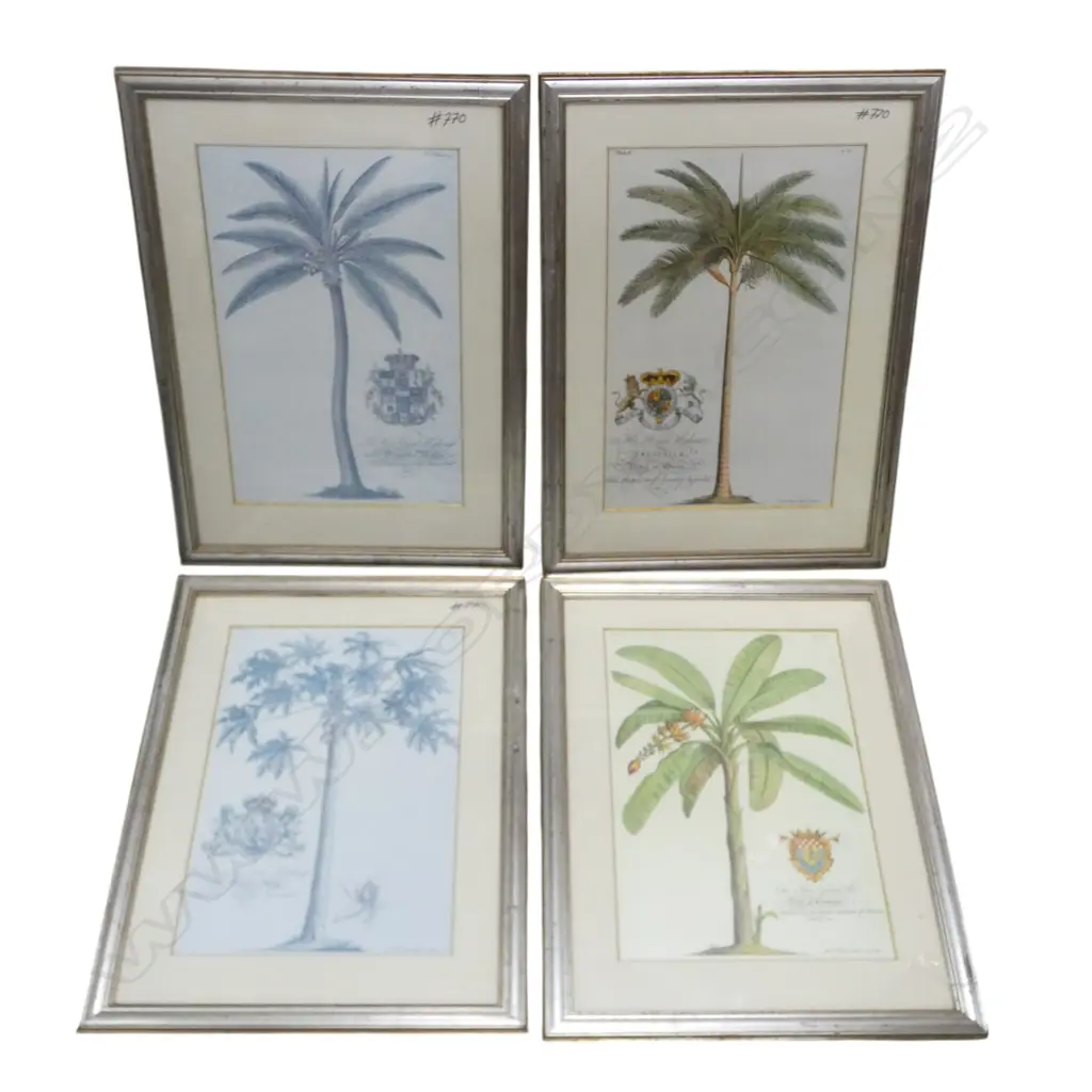 SET OF 4 PALM PRINTS 475x305mm Image 1++
