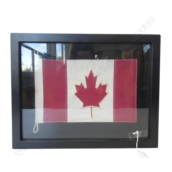 FRAMED CANADIAN FLAG