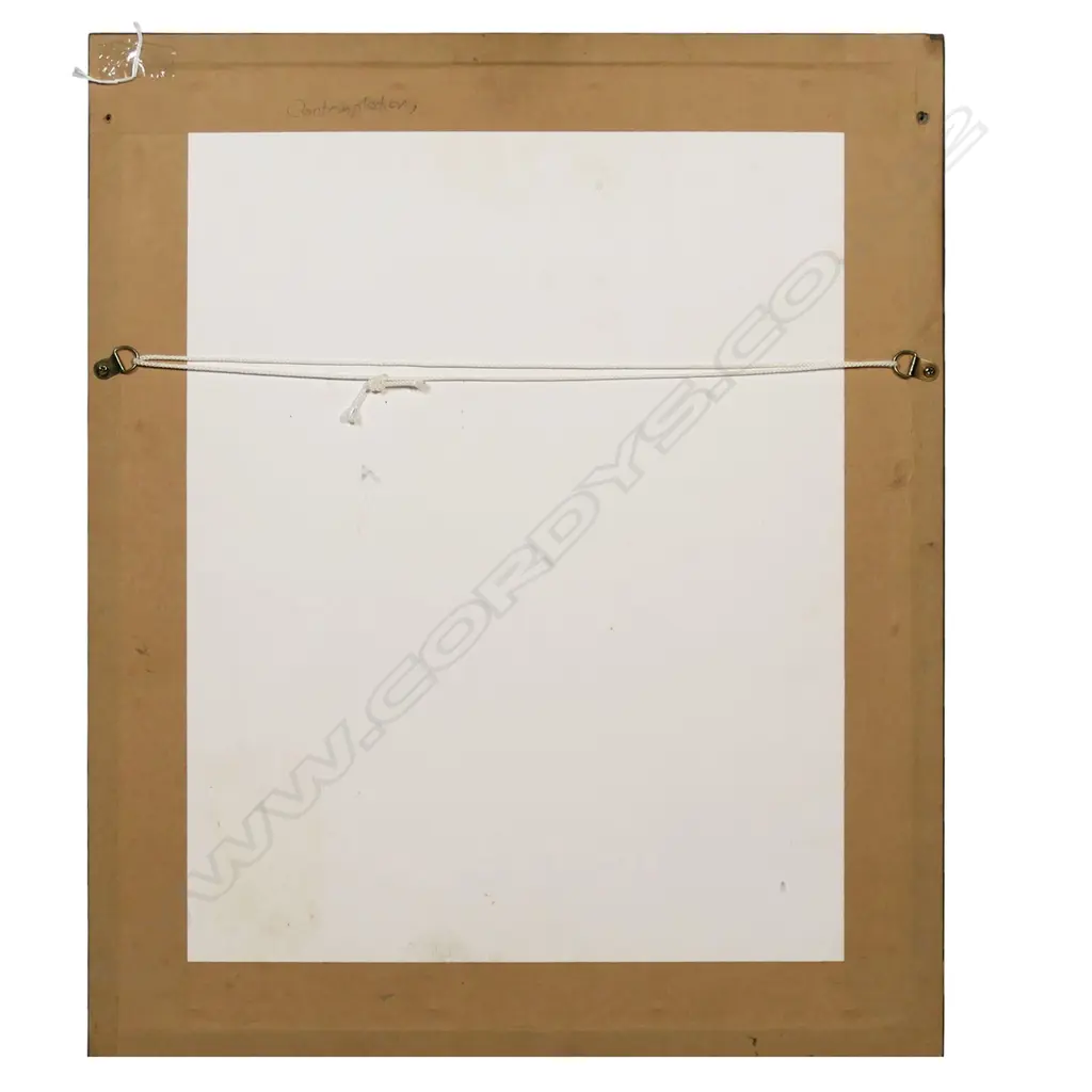 PHILIP HOLMES (NZ 1953-) 'CONTEMPLATION', CONTE & LINSEED ON ON PANEL, SIGNED, ENTITLED (verso), 200 x 155mm Image 1++