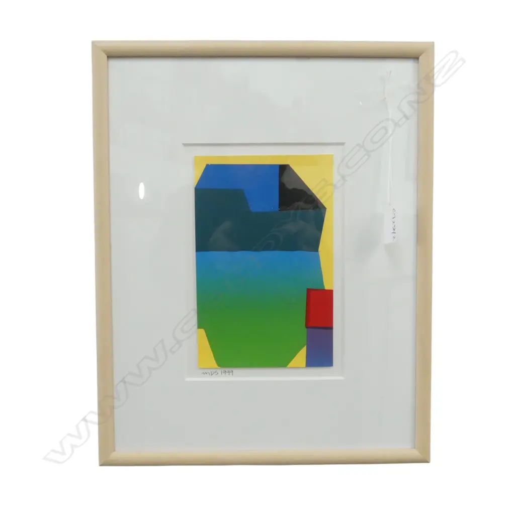 MICHAEL SMITHER, CUTOUT AFTER SEURAT, 1999, SCREENPRINT, ED. 1/1,  190 X 120mm Image 1++