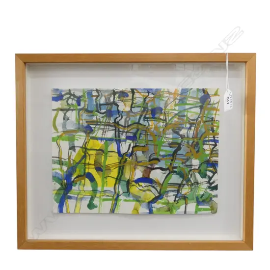 PHILIPA BLAIR, UNTITLED - ABSTRACT, WATERCOLOUR, SIGNED INDISTINCTLY, 230 X 300mm