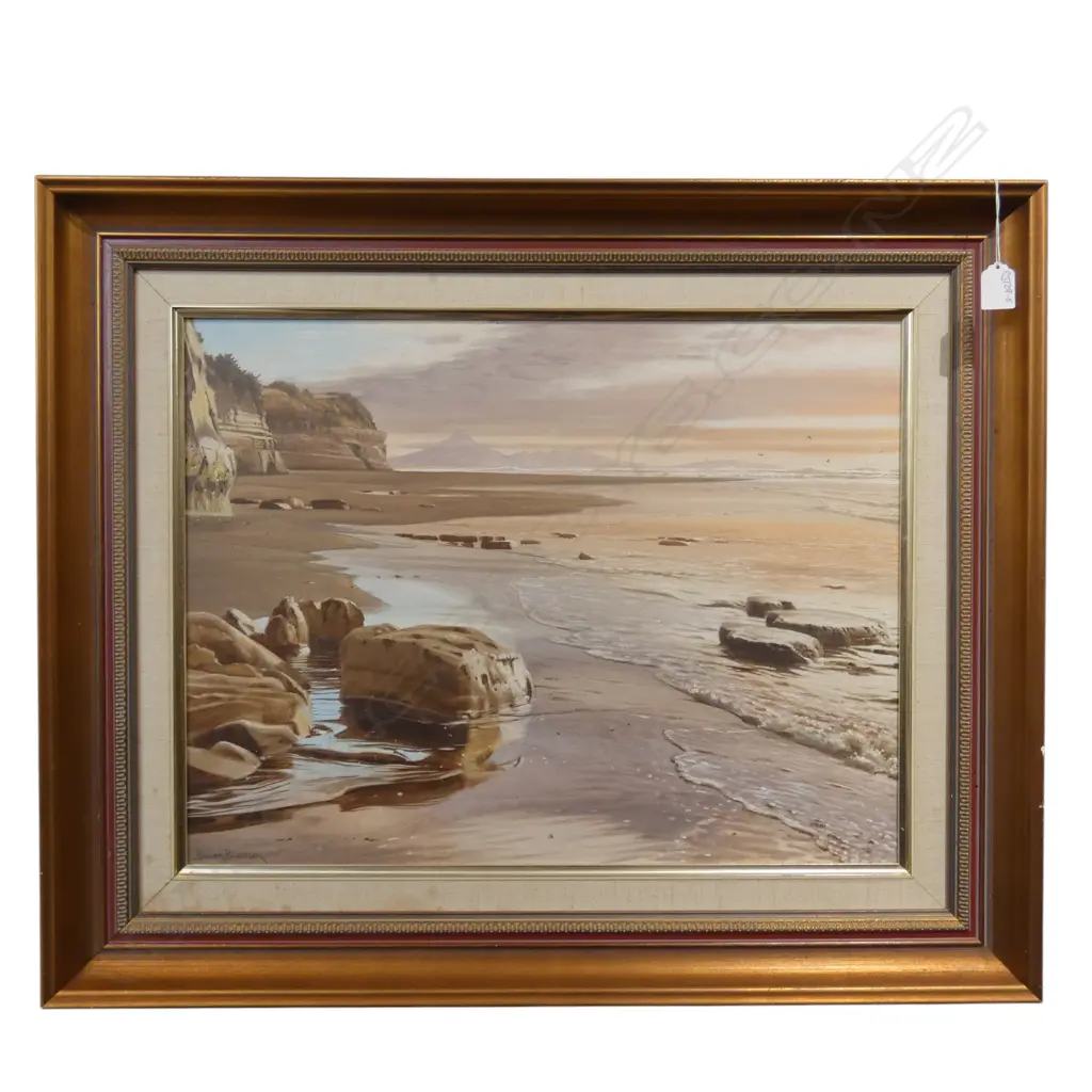 GRAHAM BRADDOCK, VIEW TOWARDS MT. EGMONT, OIL ON BOARD, 450x580mm Image 1++