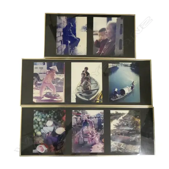 3 FRAMES OF ASST. S.E.A. PHOTOGRAPHS 290x795mm