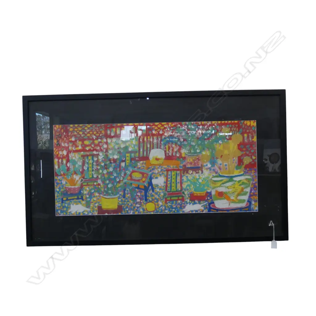 ARTIST UKNOWN, CHINESE SCENE, MIXED MEDIA 400x895mm Image 1++