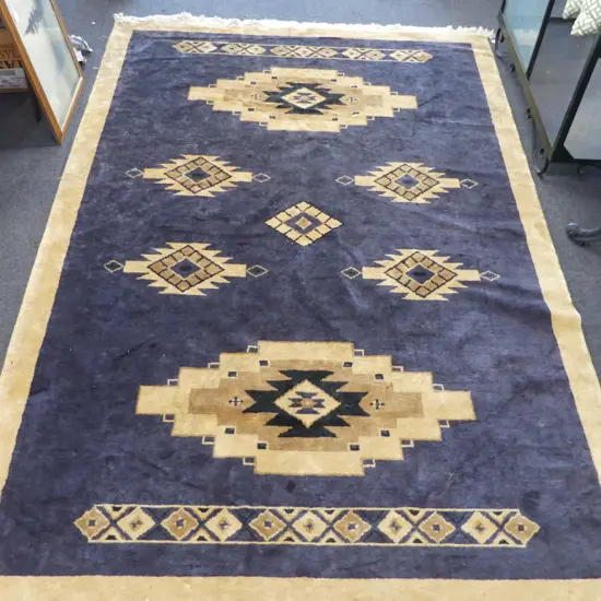 MACHINED RUG 2800x1840mm, GEOMETRIC DESIGN, MADE IN BANGLADESH