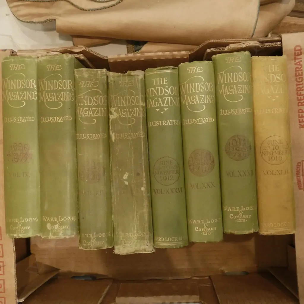 8 VOLS. EARLY 20thC WINDSOR MAGAZINE ILLUSTRATED Image 1++