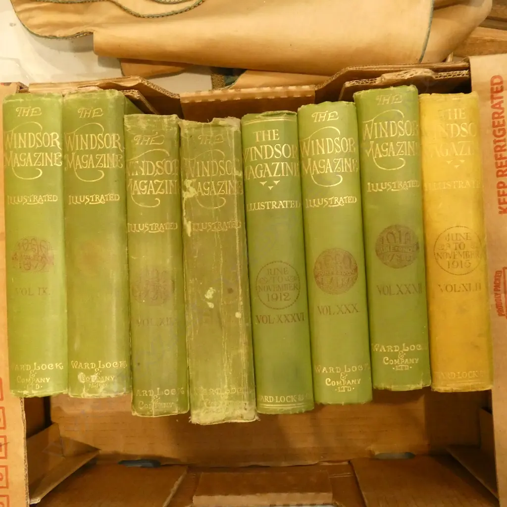 8 VOLS. EARLY 20thC WINDSOR MAGAZINE ILLUSTRATED Image 1++