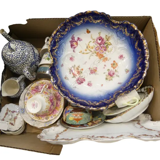 ASST CHINA & PORCELAIN INCLDS ENGLISH ADAMS CHINESE BIRD TEAPOT & MILK JUG