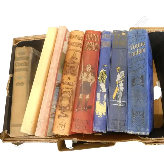 4 VOLS. "YOUNG ENGLAND" + 3 OTHER BOY/GIRL ANNUALS 