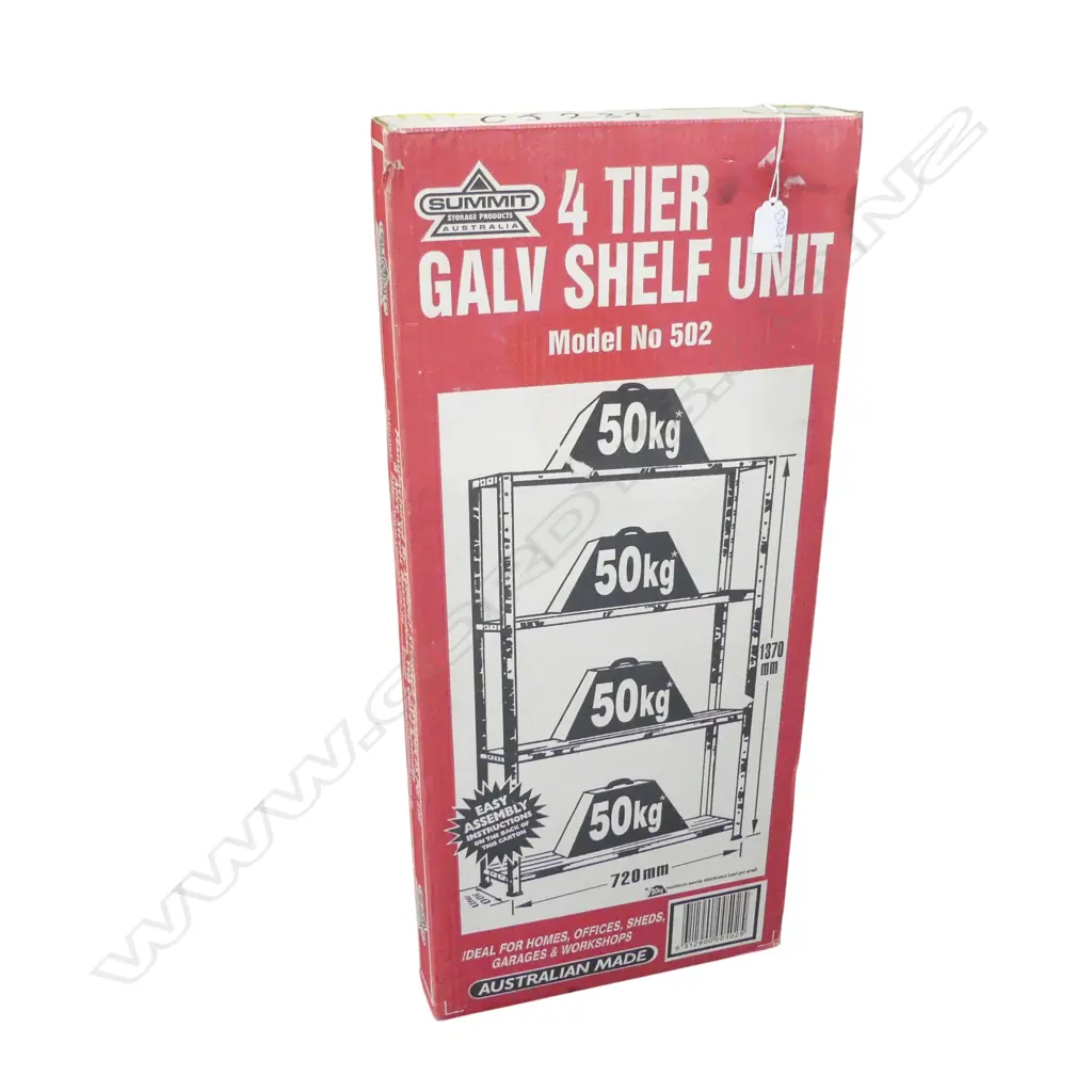 BOXED 4 TIER GALV SHELF  Image 1++