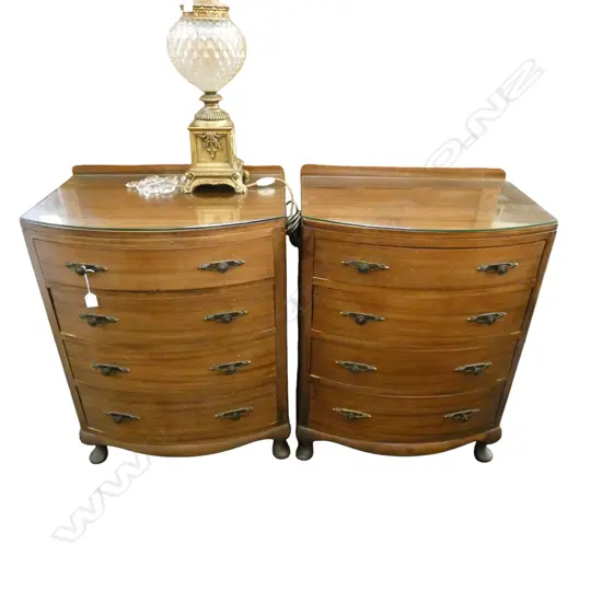 PR MAHOGANY BOW FRONT DRAWERS 620x450x850mm