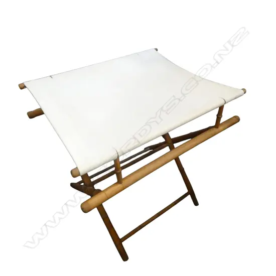 VINTAGE FRENCH FOLDING BABY CHANGING TABLE - FAUX BAMBOO 750x600x760mm
