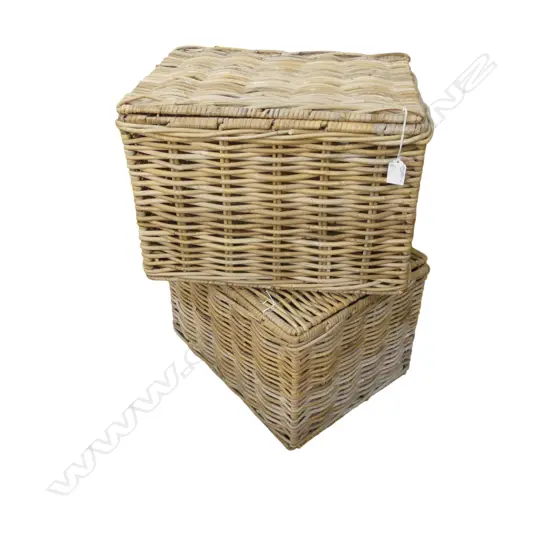 2 CANE BASKETS 460x360x320mm
