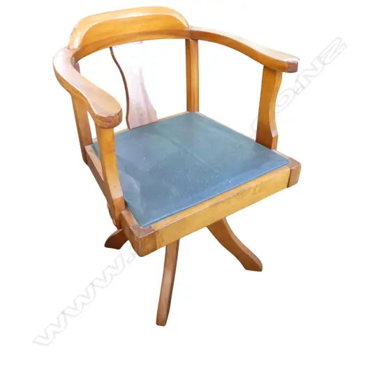 NATIVE TIMBER SWIVEL CHAIR H.760mm