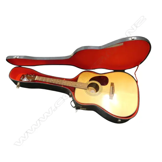 VINTAGE 'CORT'  ACOUSTIC GUITAR IN CASE