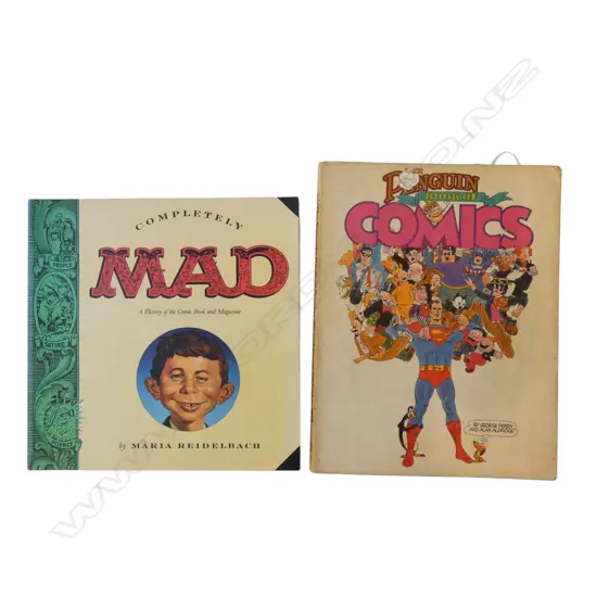 THE PENGUIN BOOK OF COMICS PUB 1967 AND COMPLETELY MAD H 290 MM