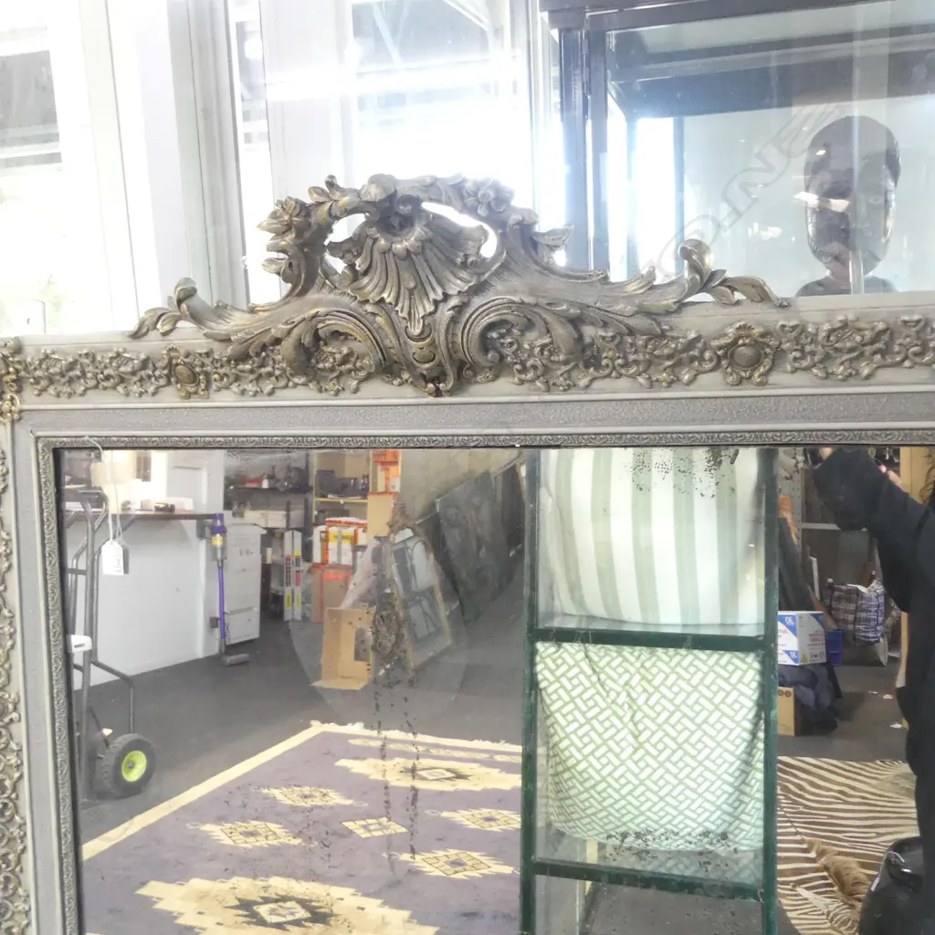 LG VINTAGE FRENCH MIRROR, PAINTED FRAME 1590x1100mm Image 1++