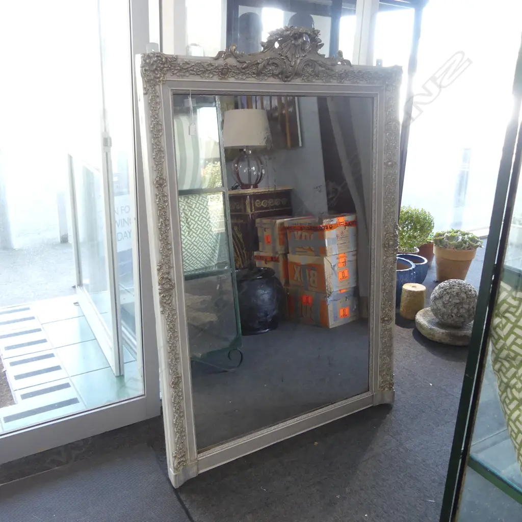 LG VINTAGE FRENCH MIRROR, PAINTED FRAME 1590x1100mm Image 1++