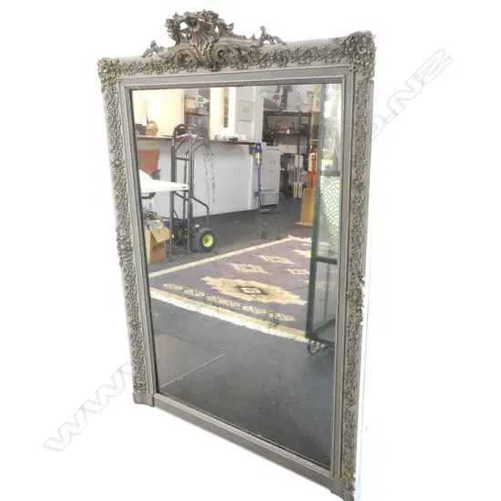 LG VINTAGE FRENCH MIRROR, PAINTED FRAME 1590x1100mm