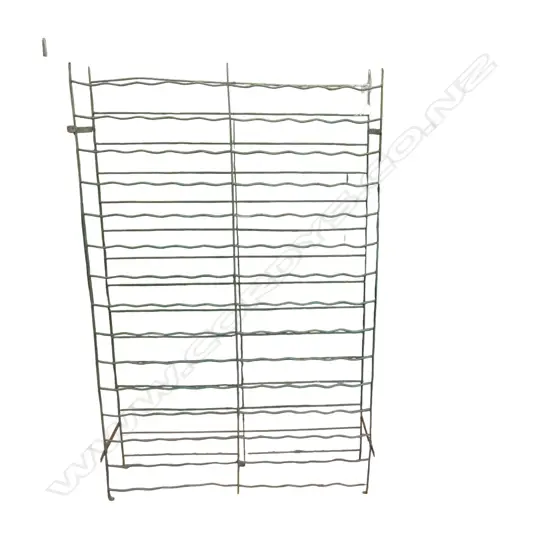 FRENCH GREEN METAL WINE RACK 1030x300x1580mm