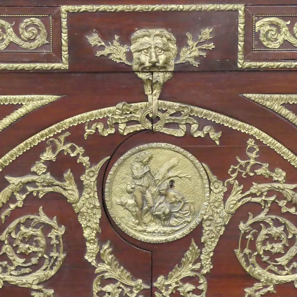 FRENCH MARBLE TOP CABINET (KEY IN DRAWER) 1580x540x1040mm Image 1++