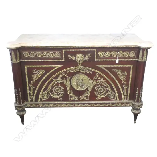 FRENCH MARBLE TOP CABINET (KEY IN DRAWER) 1580x540x1040mm