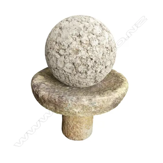 3 PCE CARVED STONE WATER FEATURE