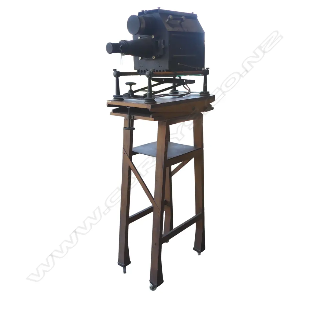 ANTIQUE EPIDIASCOPE BY ROSS LONDON 370x750x580mm ON WOODEN STAND 710x420x1400mm Image 1++