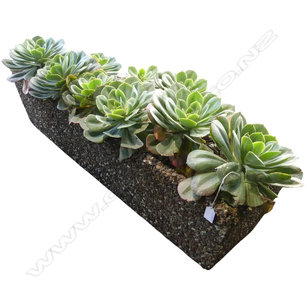 CONCRETE PLANTER, PEBBLE FINISH W.1050mm Image 1++