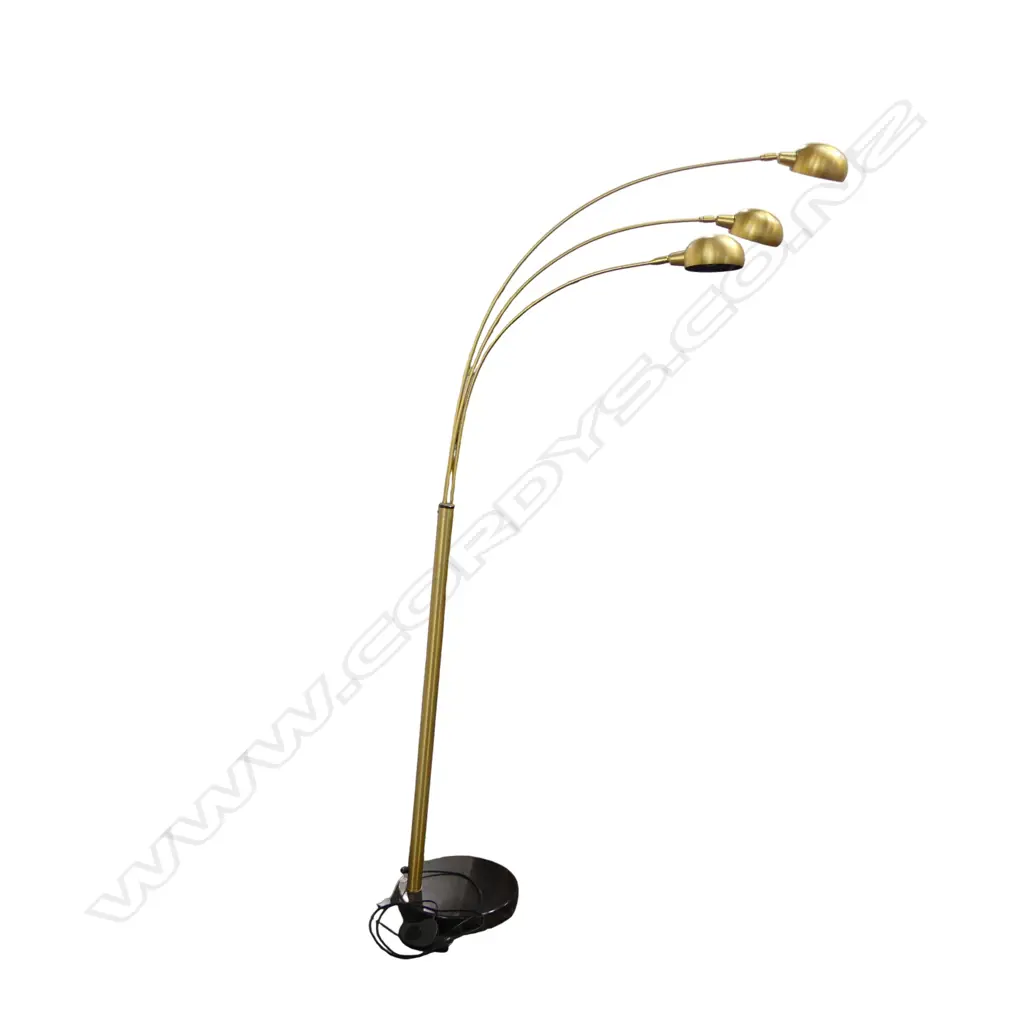 3 LIGHTS BRASS FLOOR LAMP, WORKING, 2240MM Image 1++