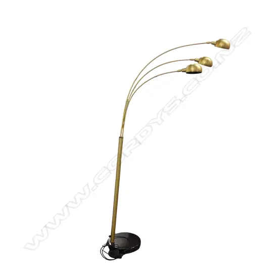 3 LIGHTS BRASS FLOOR LAMP, WORKING, 2240MM