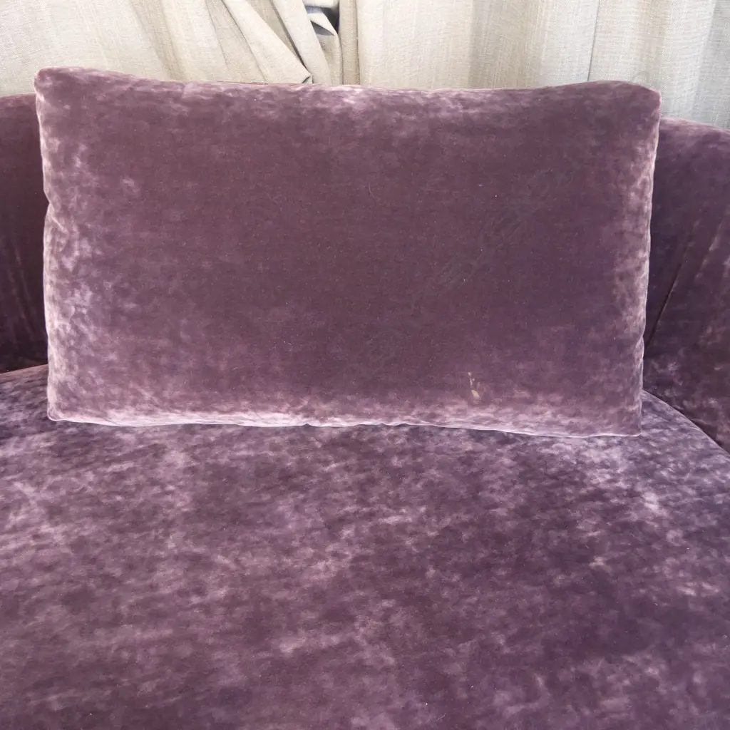 NICOLINE AMALFI PURPLE VELVET SOFA 2350x1050x650mm Image 1++