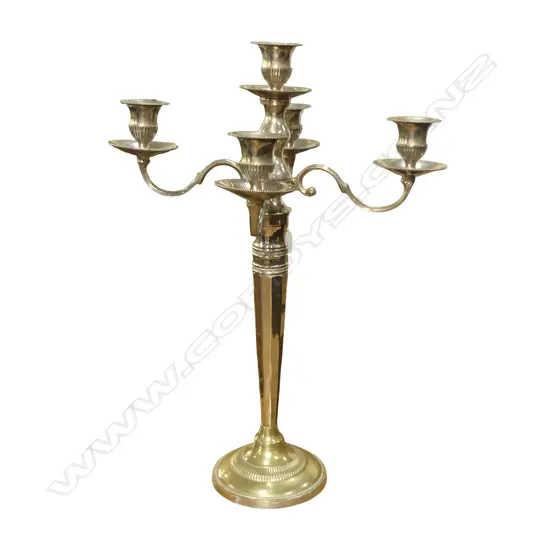 SILVER METAL CANDELABRA H.620mm 