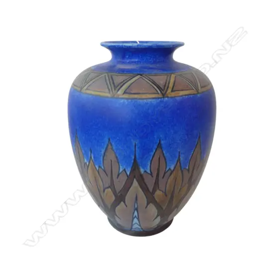 CHAMELEON WARE POTTERY VASE H.280mm