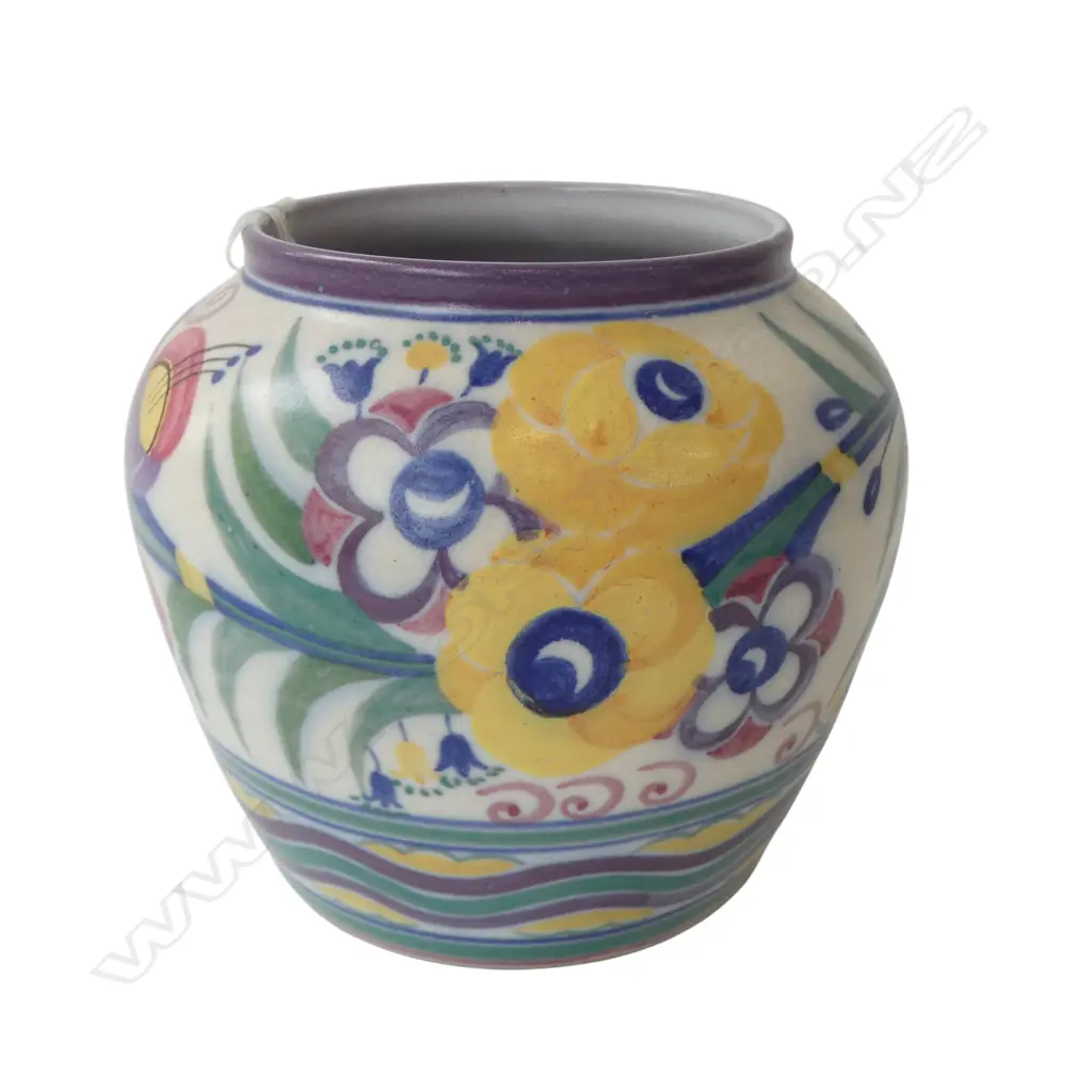 POOLE VASE w. EARLIER CARTER, STABLER & ADAMS MARK, C.1930 H.145mm Image 1++