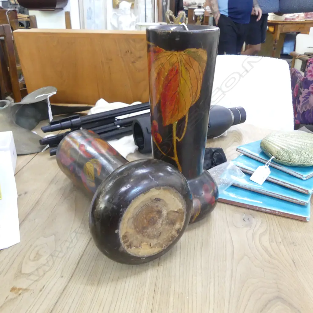 PR WOODEN VASES H.275mm Image 1++