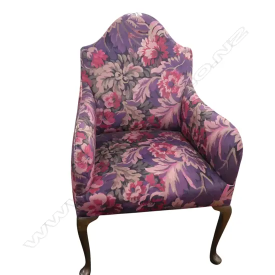 REUPHOLSTERED ARMCHAIR