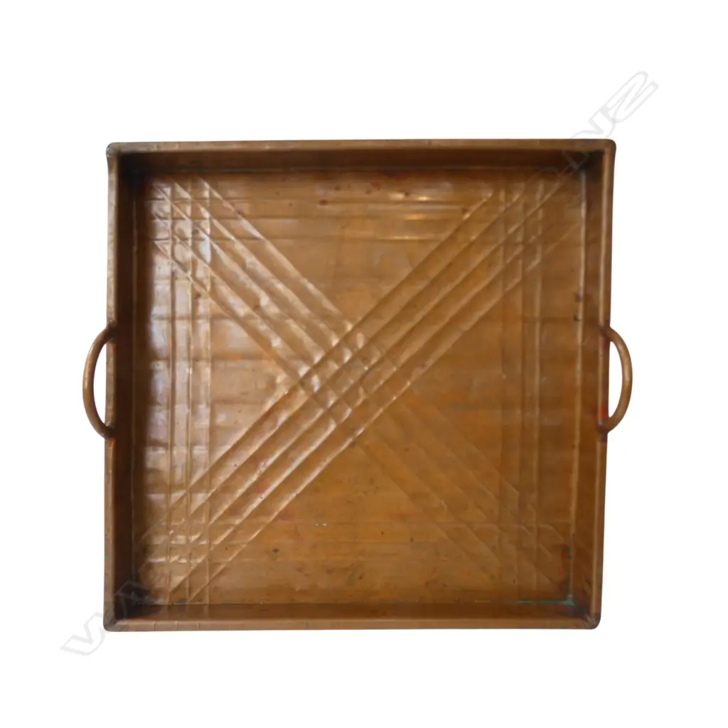 SQUARE COPPER TRAY 440x430mm Image 1++