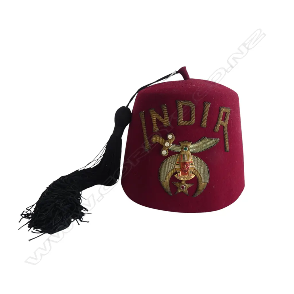 'INDIA' SHRINERS FEZ H.270mm Image 1++