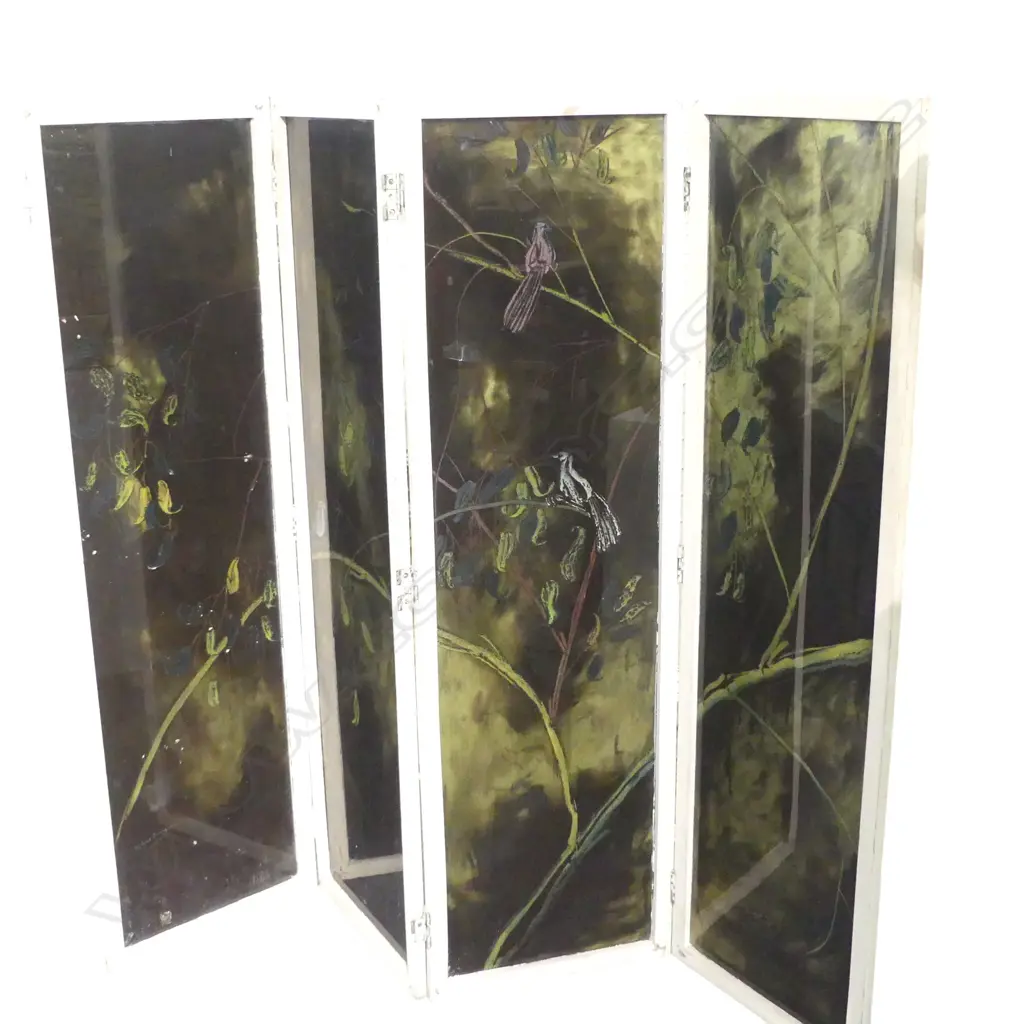 FRENCH 4 PANEL GLASS SCREEN 1365x405mm Image 1++