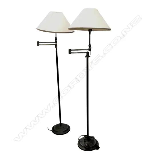PR METAL SWING ARM STANDARD LAMPS H.1440mm