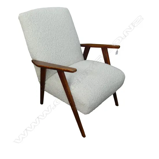 REUPHOLSTERED ARMCHAIR