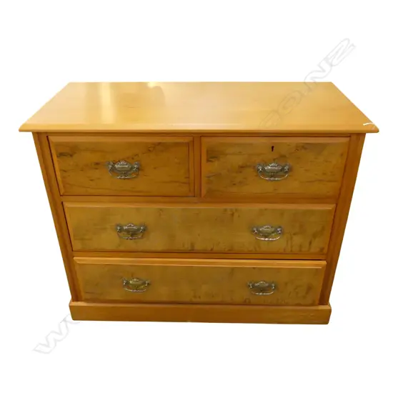 EARLY 20thC KAURI 4 DRAWER CHEST 1010x450x810mm