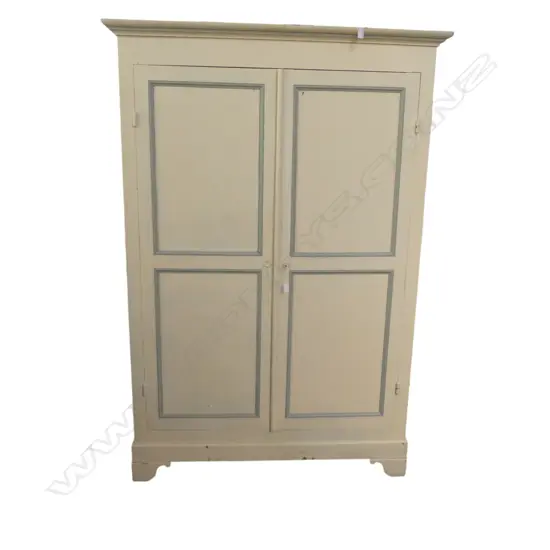 FRENCH PAINTED WARDROBE 1310x500x1920mm WITH KEY