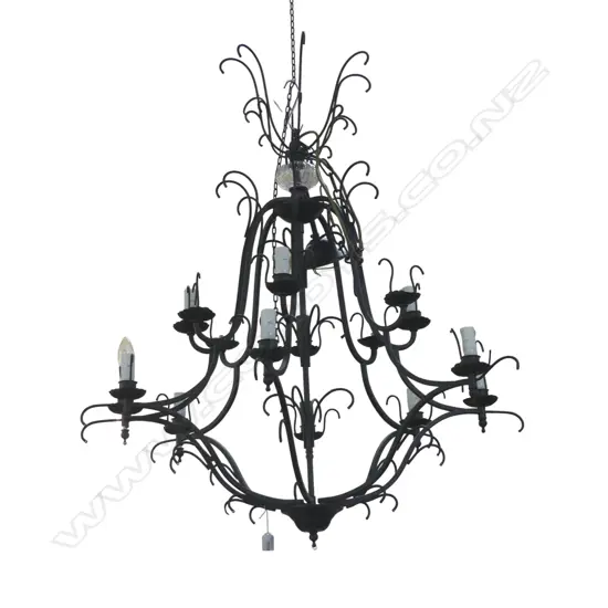 METAL 8 ARM CHANDELIER  H.1870mm