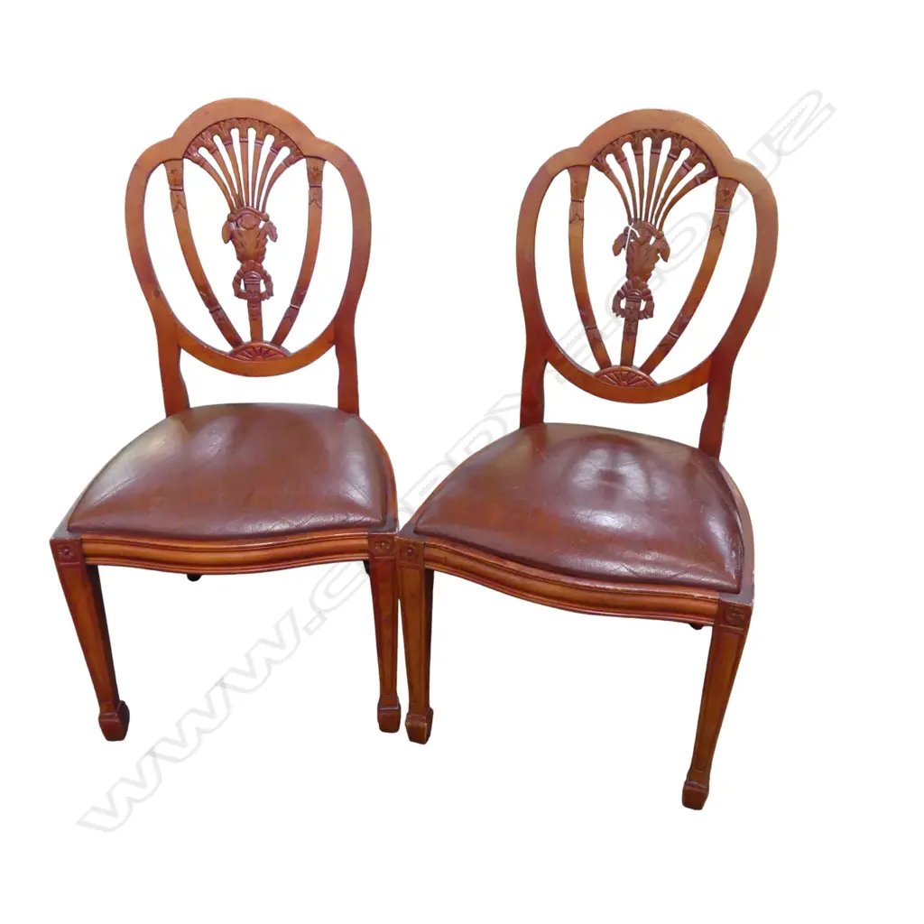 2 SHERATON STYLE DINING CHAIRS Image 1++