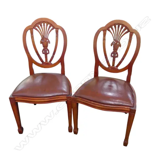 2 SHERATON STYLE DINING CHAIRS