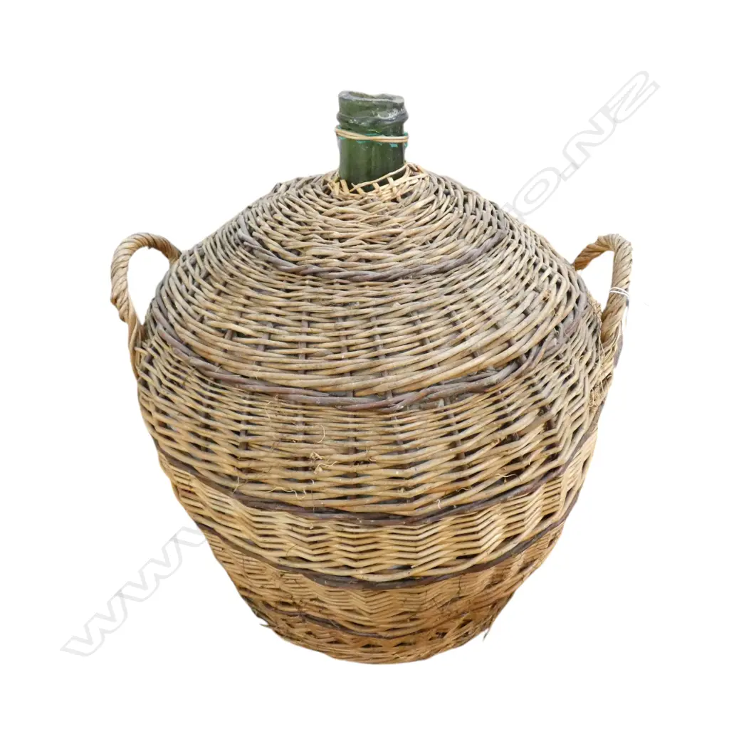 FRENCH DEMIJOHN, WOVEN CANE COVER H.550mm Image 1++