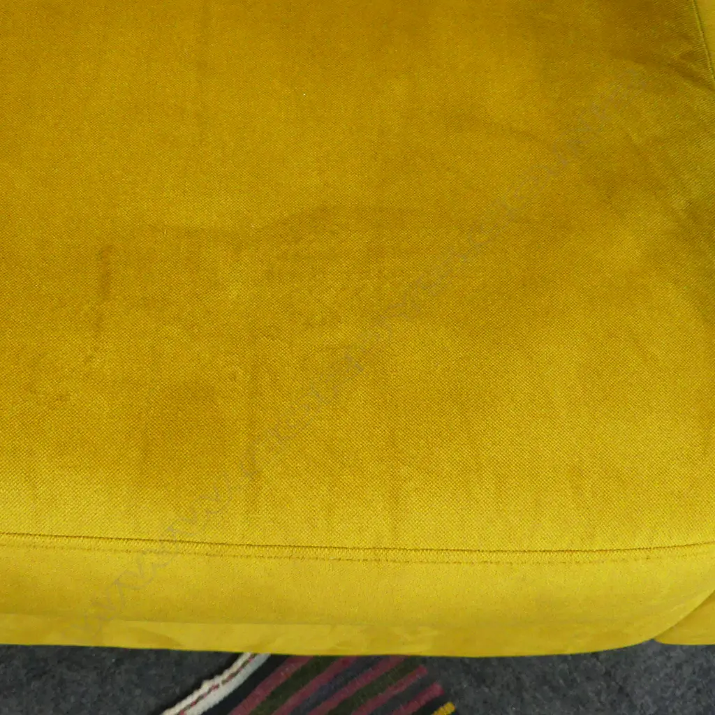 MUSTARD VELVET ARMCHAIR Image 1++
